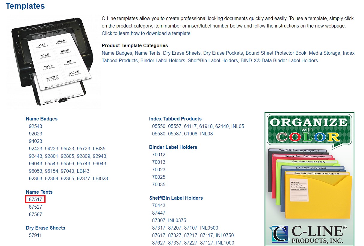 How to create large name tent cards blog